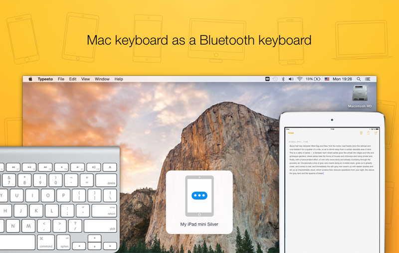 Typeeto turns your Mac into a Bluetooth keyboard for iPhone, iPad and Apple TV [+5 promo]