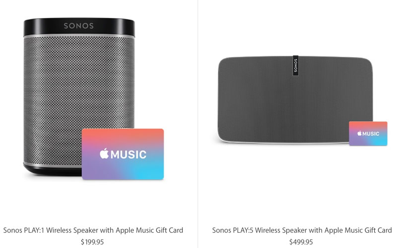 Apple started sales of premium wireless speakers Sonos PLAY:1 and PLAY:5