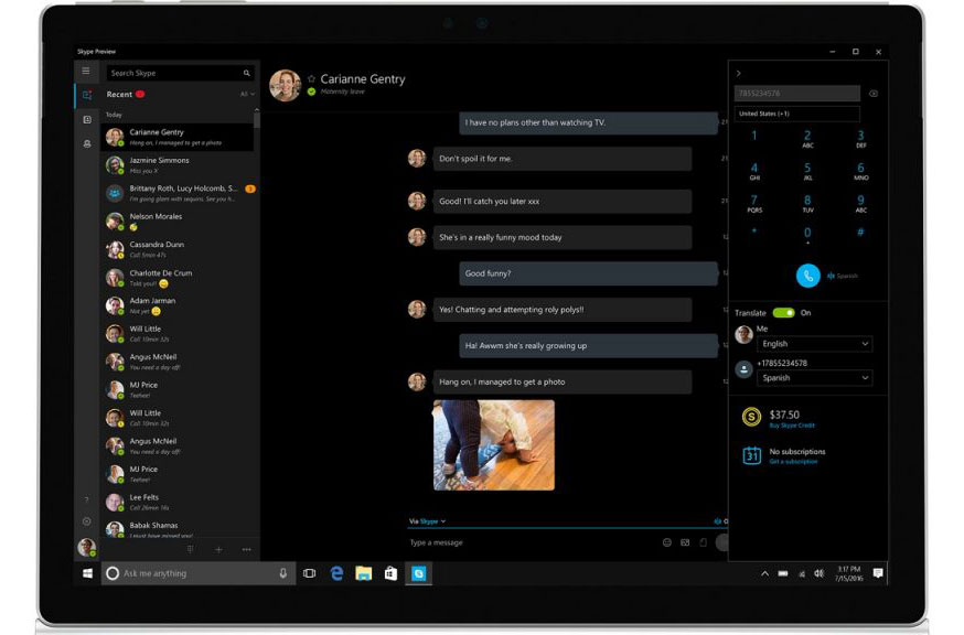 Skype has launched a simultaneous translation of calls to mobile and landline phones Skype has launched a simultaneous translation of calls to mobile and landline phones
