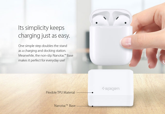Spigen introduced the first dock headphone AirPods Spigen introduced the first dock headphone AirPods