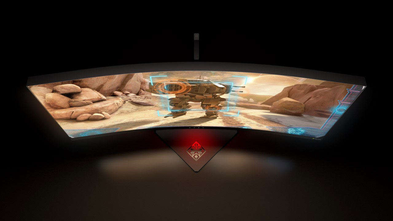 Curved 35-inch monitor the HP Omen X with support for NVIDIA G-Sync valued at $1300 Curved 35-inch monitor the HP Omen X with support for NVIDIA G-Sync valued at $1300