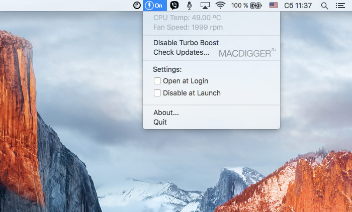 How to enable or disable Turbo Boost on Mac
