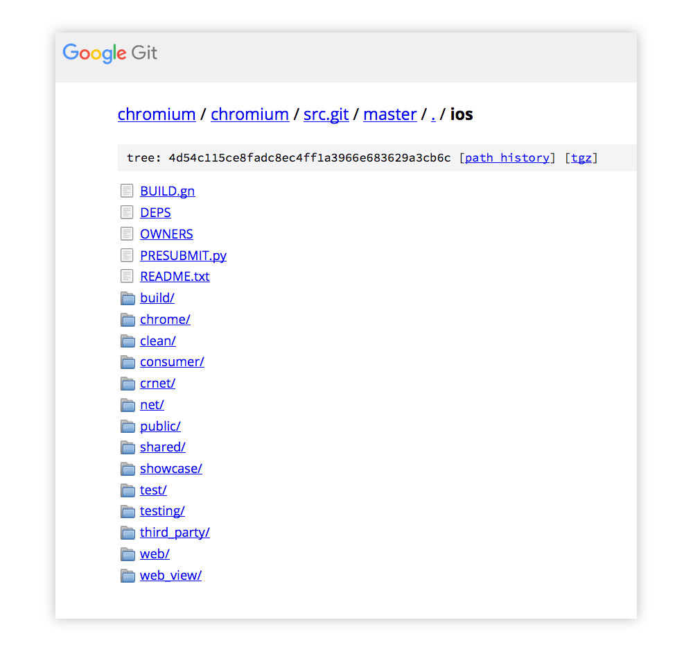 Google has opened the source code of the Chrome browser for iOS Google has opened the source code of the Chrome browser for iOS