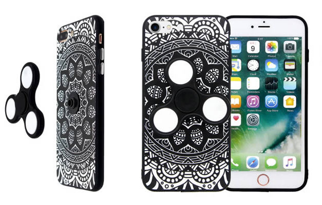 The British introduced the "anti-stress" case for iPhone with built-in spinner The British introduced the "anti-stress" case for iPhone with built-in spinner