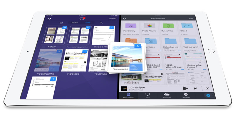 Readdle has added the function of dragging and dropping files between apps on iPad Readdle has added the function of dragging and dropping files between apps on iPad