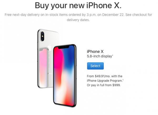 To catch up to the New year: the delivery time iPhone X decreased To catch up to the New year: the delivery time iPhone X decreased