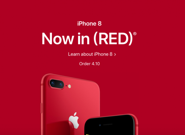 Apple begins selling the iPhone 8 (PRODUCT) RED Apple begins selling the iPhone 8 (PRODUCT) RED