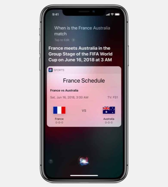 Siri now knows all about the upcoming FIFA Siri now knows all about the upcoming FIFA