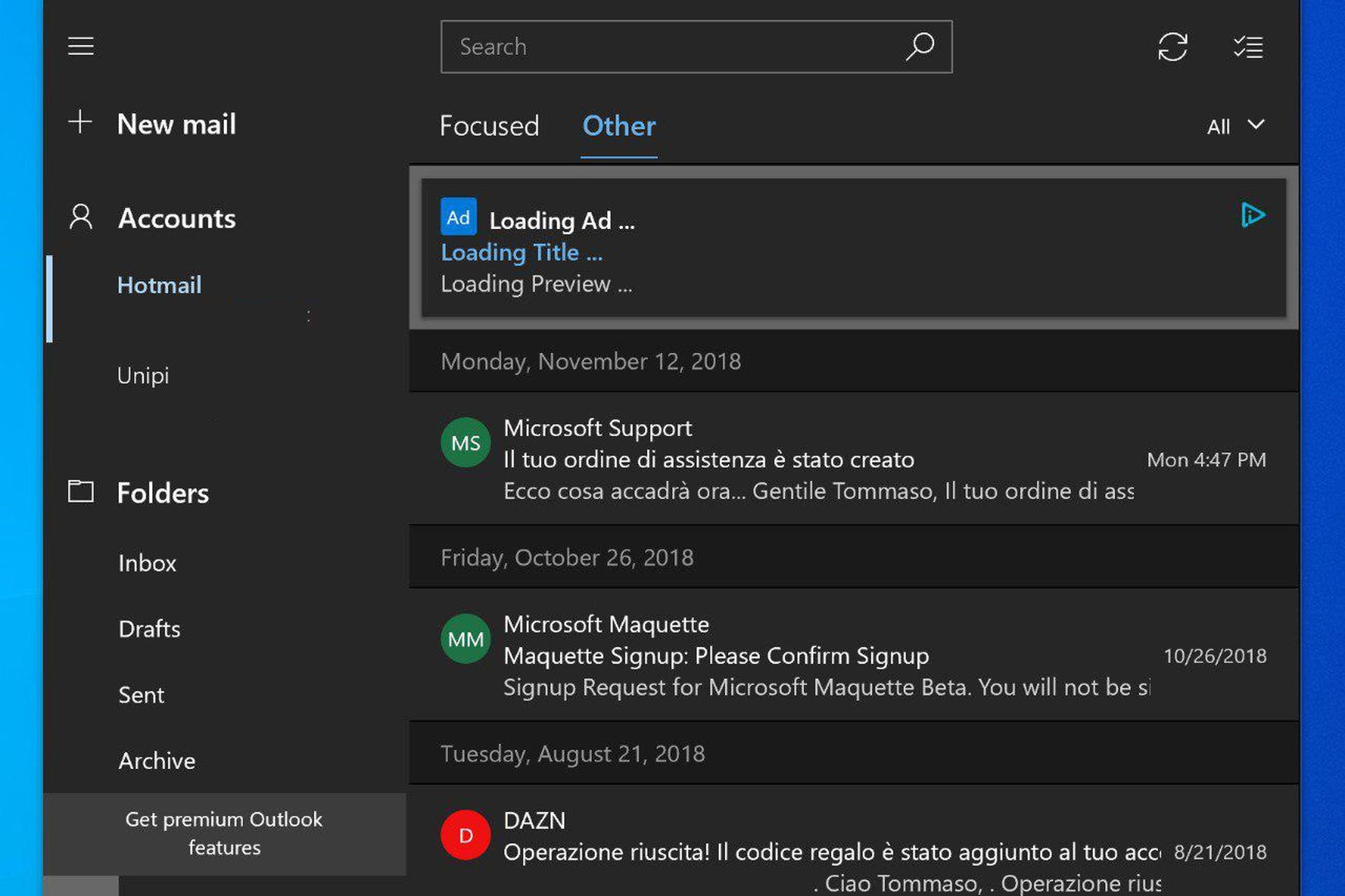 Microsoft refused to show ads in the standard Windows 10 apps after indignation users. Microsoft refused to show ads in the standard Windows 10 apps after indignation users.