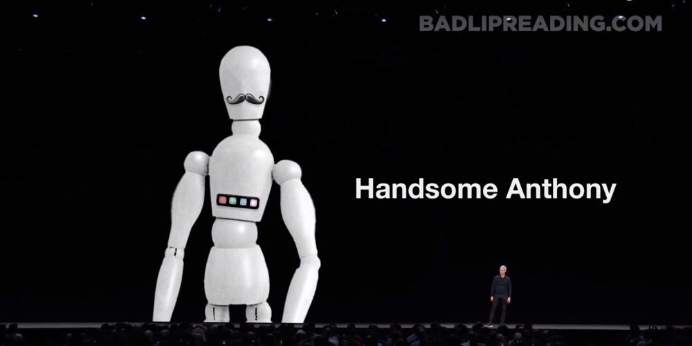 The absurdity of the presentation — YouTube channel Bad Lip Reading redid the Apple event The absurdity of the presentation — YouTube channel Bad Lip Reading redid the Apple event