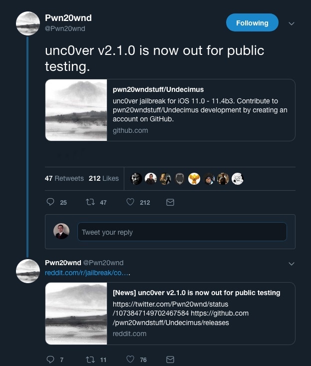 Pwn20wnd has released a new beta of jailbreak unc0ver