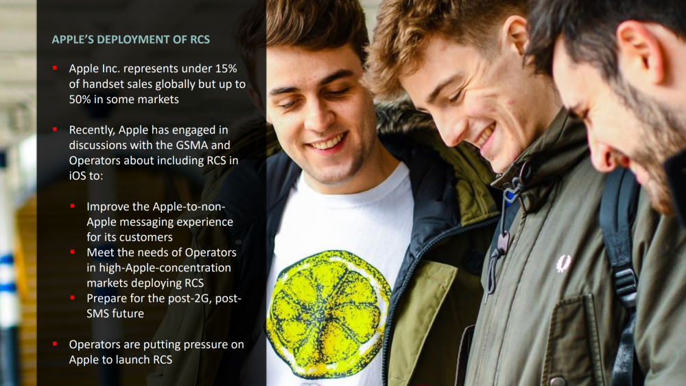 Apple sees RCS as a replacement for SMS